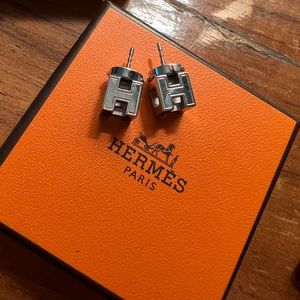 Hermes H cube earrings